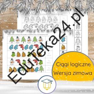 EduTeka24.pl zimowe ciągi liczbowe