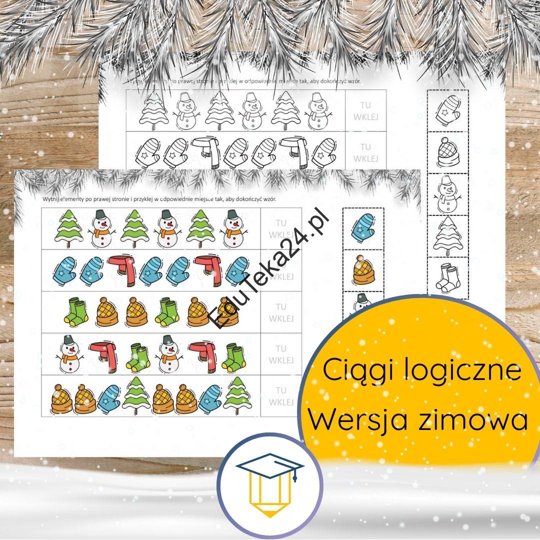EduTeka24.pl zimowe ciągi liczbowe