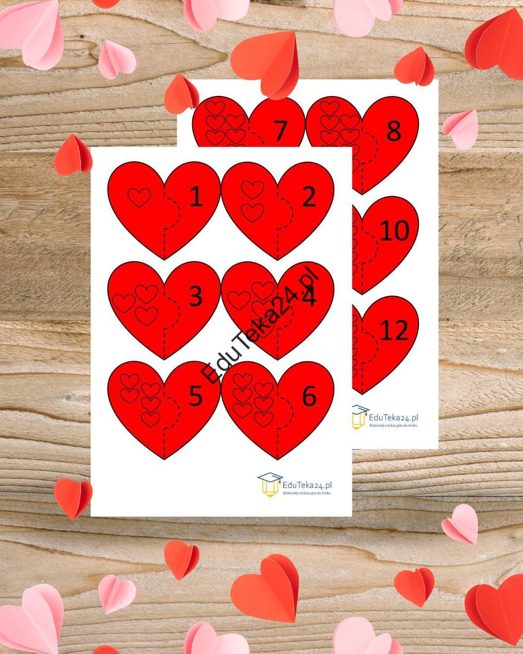 Walentynkowe puzzle dla najmłodszych EduTeka24.p