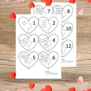 Walentynkowe puzzle dla najmłodszych EduTeka24.p