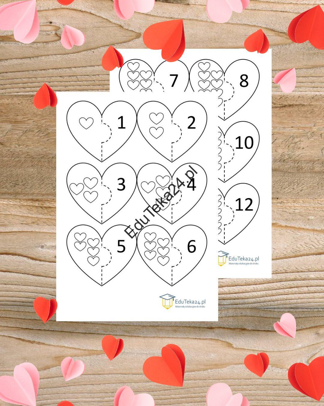 Walentynkowe puzzle dla najmłodszych EduTeka24.p